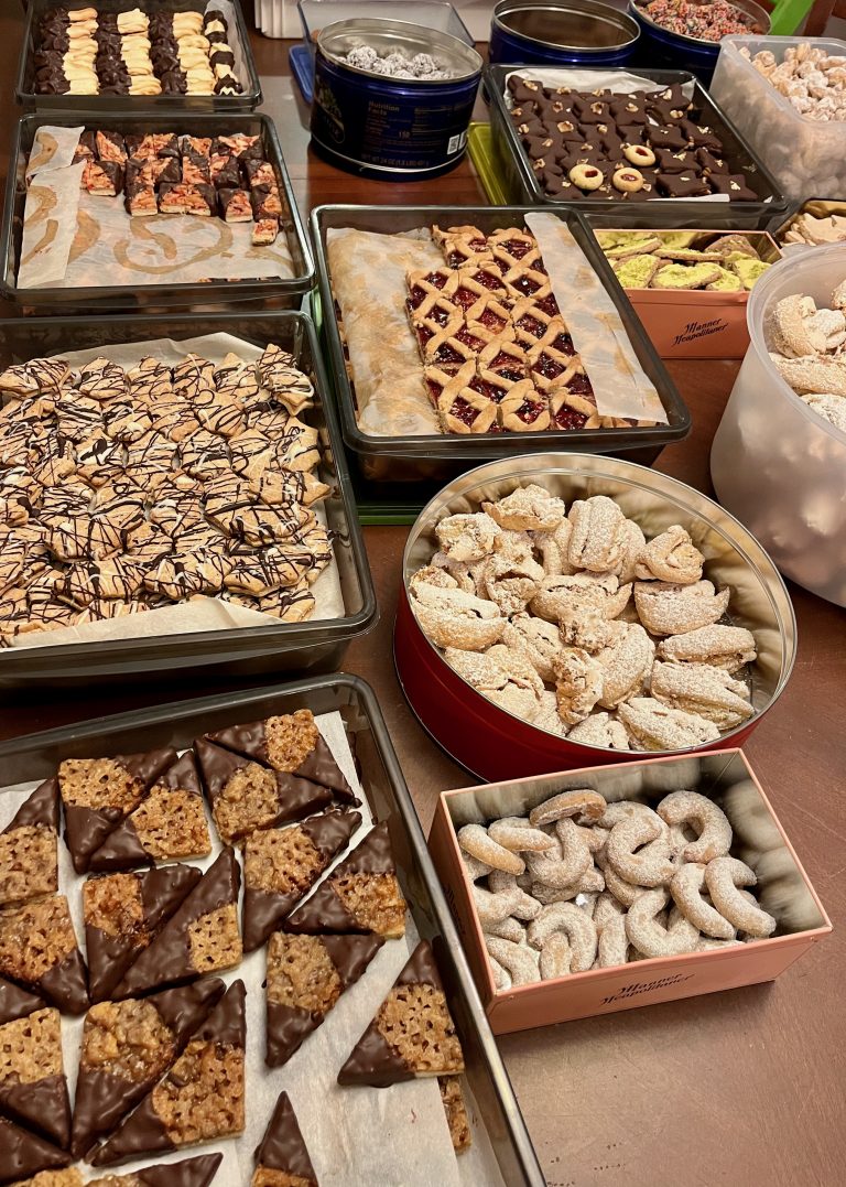 variety of cookies on table