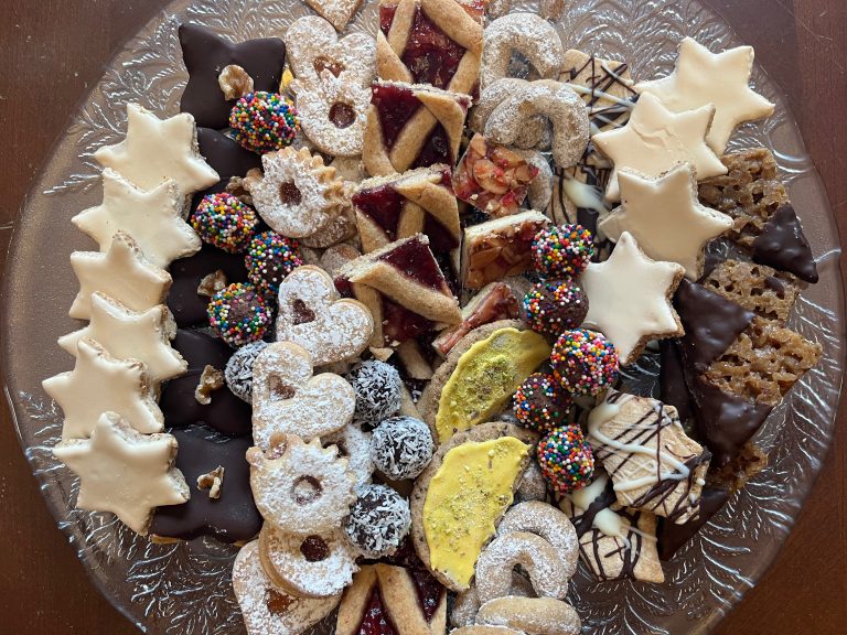 Austian Christmas Cookies on plate